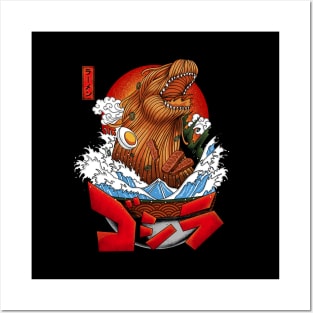 great goadzilla ramen of kanagawa Posters and Art